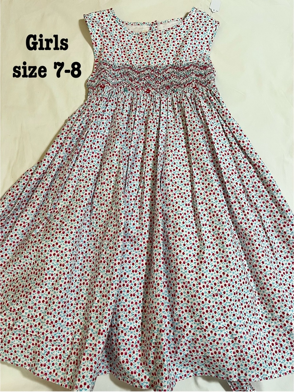 Minnie Minors Girls Floral Smocked Sundress